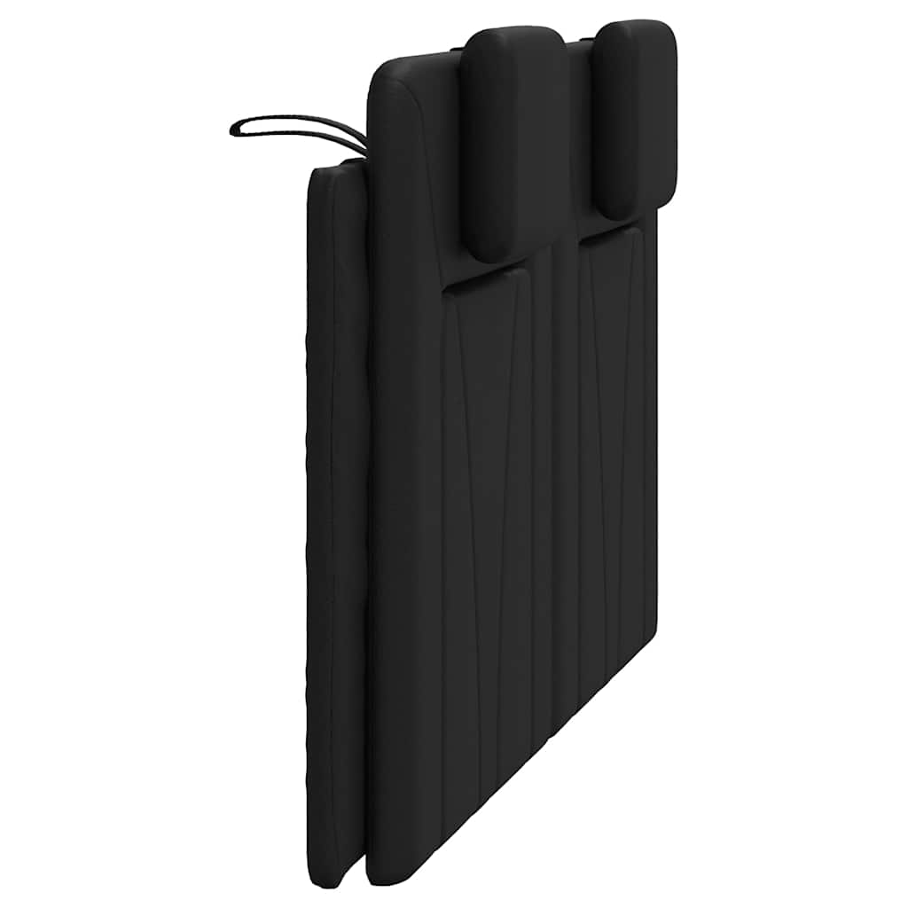 vidaXL Poduszka na wezgłowie, Viana, czarna, 120 cm, sztuczna skóra