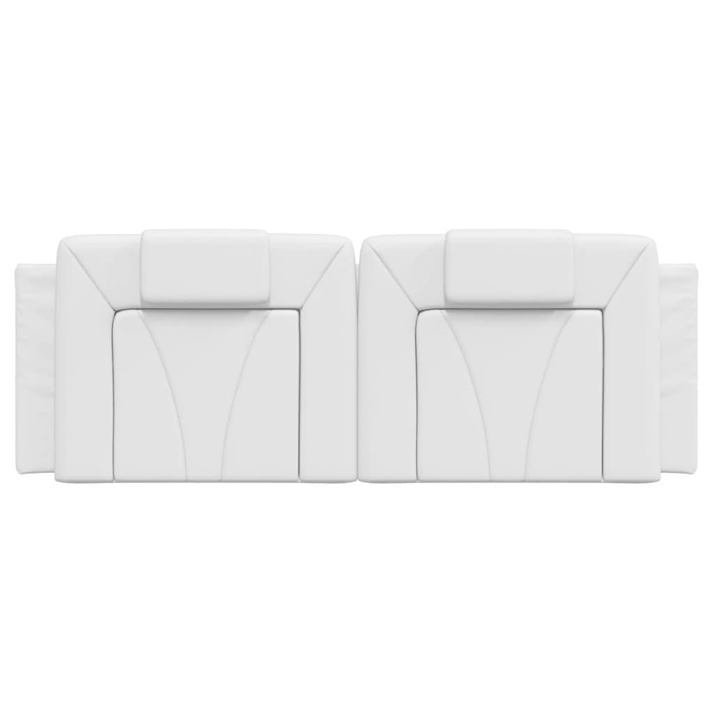 vidaXL Poduszka na wezgłowie, Viana, biała, 120 cm, sztuczna skóra
