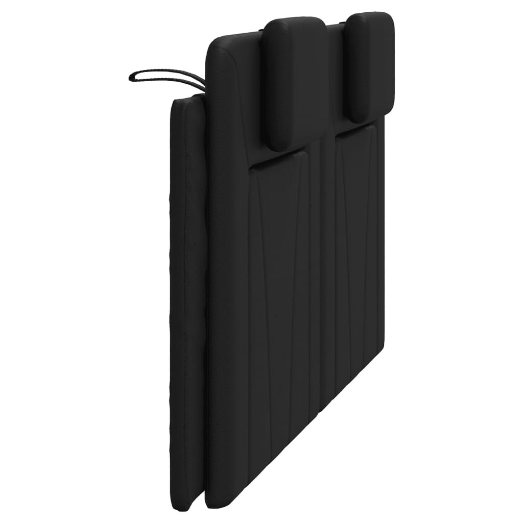 vidaXL Poduszka na wezgłowie, Viana, czarna, 160 cm, sztuczna skóra