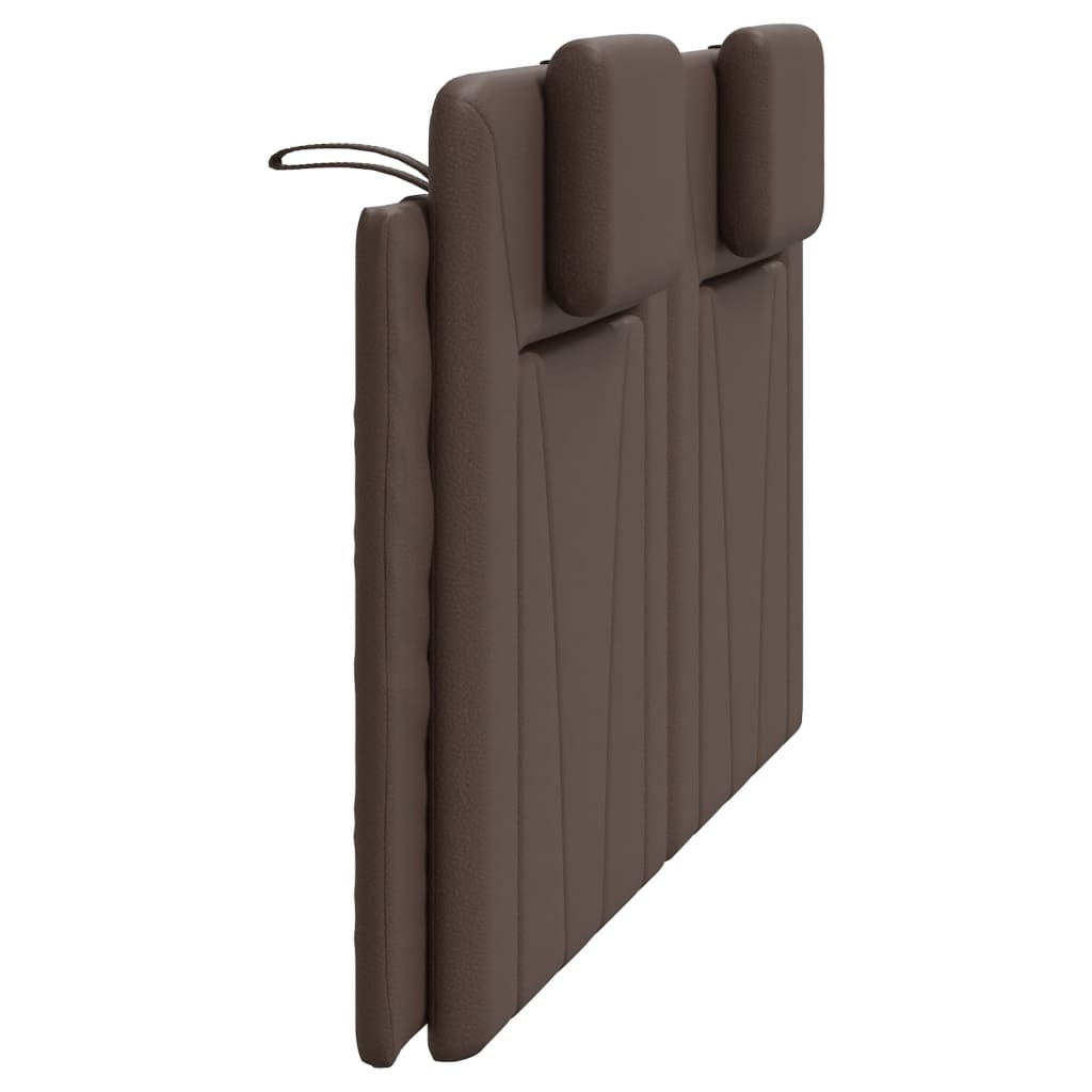 vidaXL Poduszka na wezgłowie, Viana, brązowa, 160 cm, sztuczna skóra