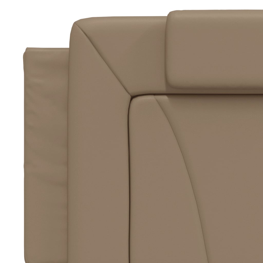 vidaXL Poduszka na wezgłowie, Viana, cappuccino, 160 cm, sztuczna skóra