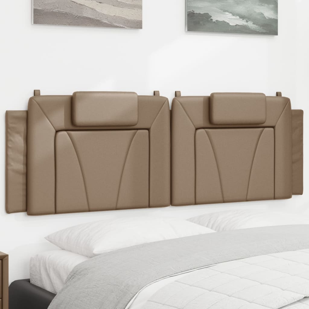 vidaXL Poduszka na wezgłowie, Viana, cappuccino, 160 cm, sztuczna skóra
