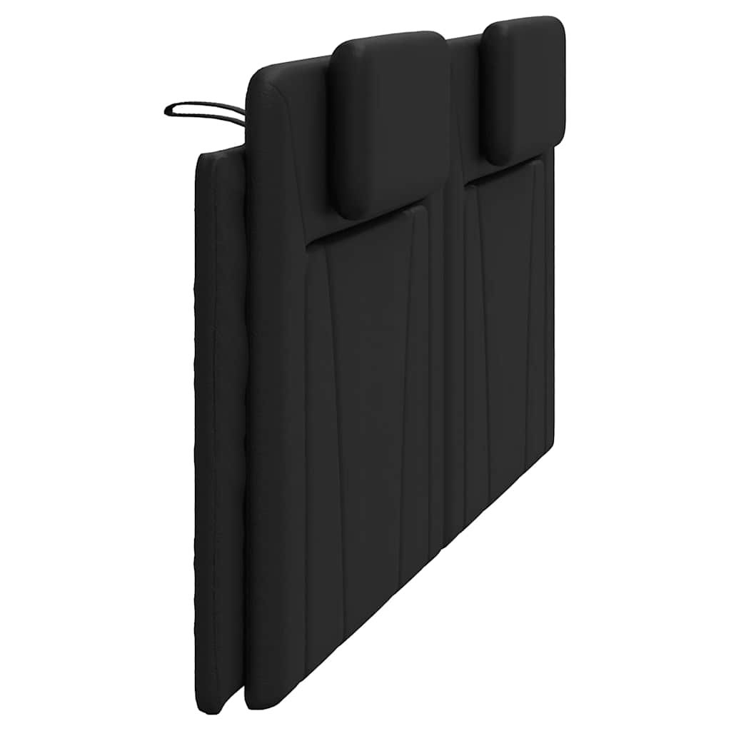 vidaXL Poduszka na wezgłowie, Viana, czarna, 200 cm, sztuczna skóra