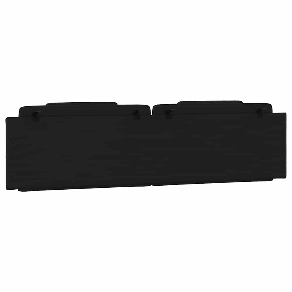 vidaXL Poduszka na wezgłowie, Viana, czarna, 200 cm, sztuczna skóra