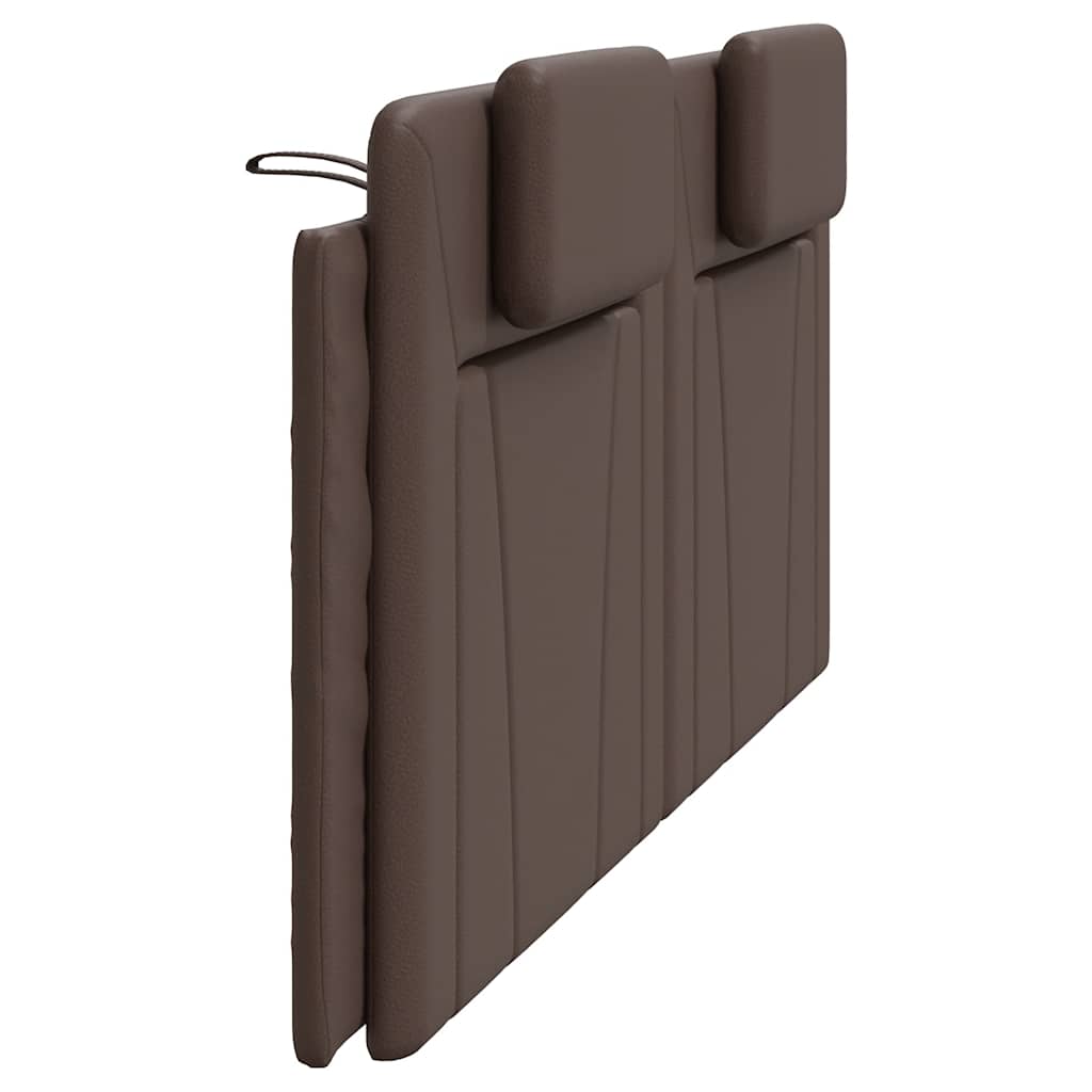 vidaXL Poduszka na wezgłowie, Viana, brązowa, 200 cm, sztuczna skóra