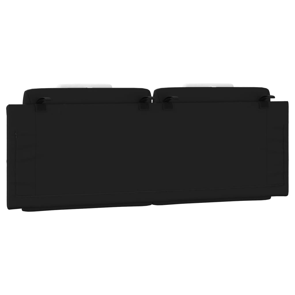 vidaXL Poduszka na wezgłowie, Viana, czarno-biała, 152 cm, sztuczna skóra