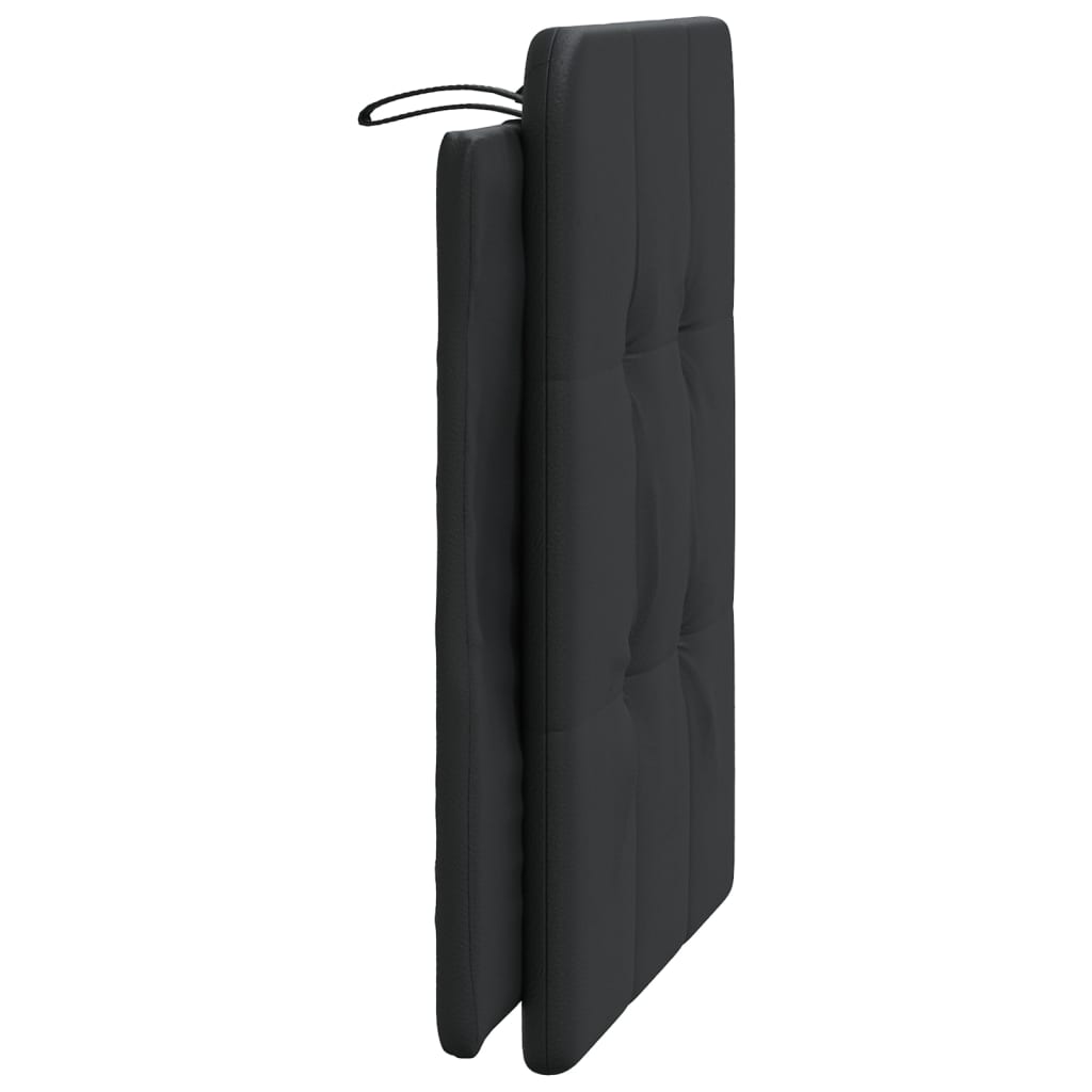 vidaXL Poduszka na wezgłowie, Zadar, czarna, 90 cm, sztuczna skóra