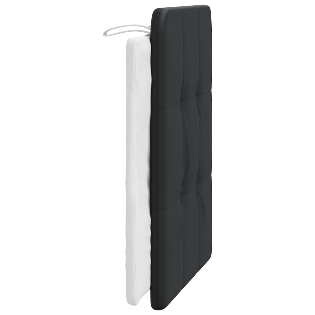 vidaXL Poduszka na wezgłowie, Zadar, czarno-biała, 90 cm, sztuczna skóra