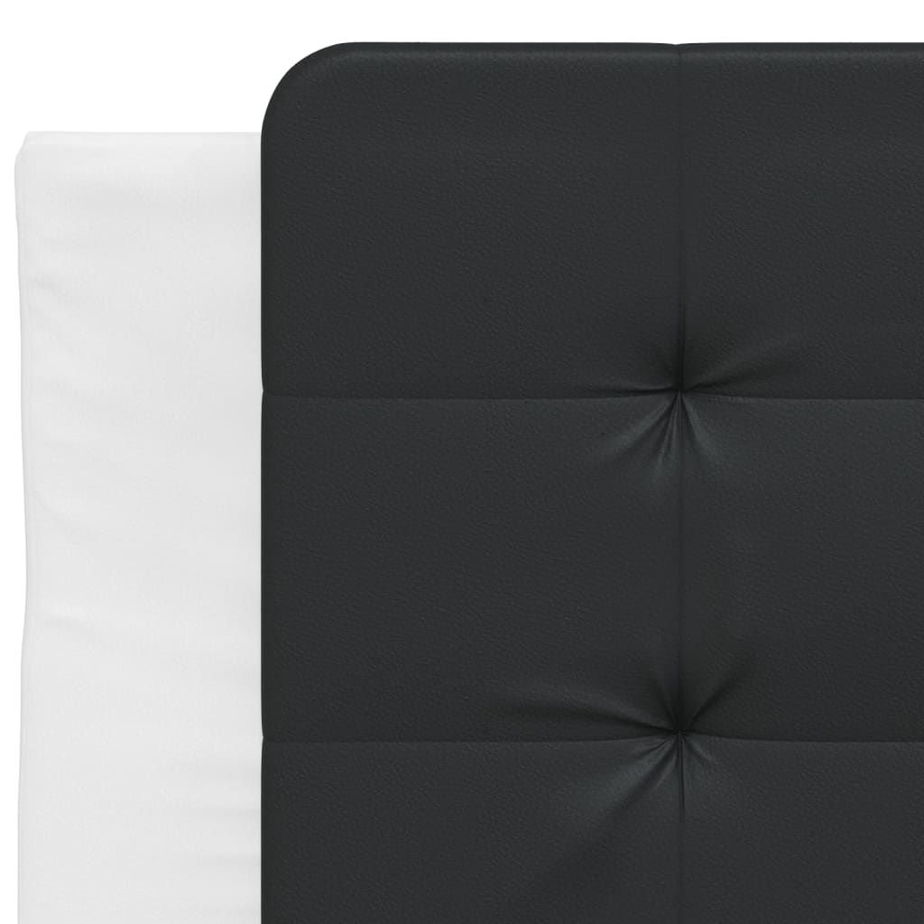 vidaXL Poduszka na wezgłowie, Zadar, czarno-biała, 90 cm, sztuczna skóra
