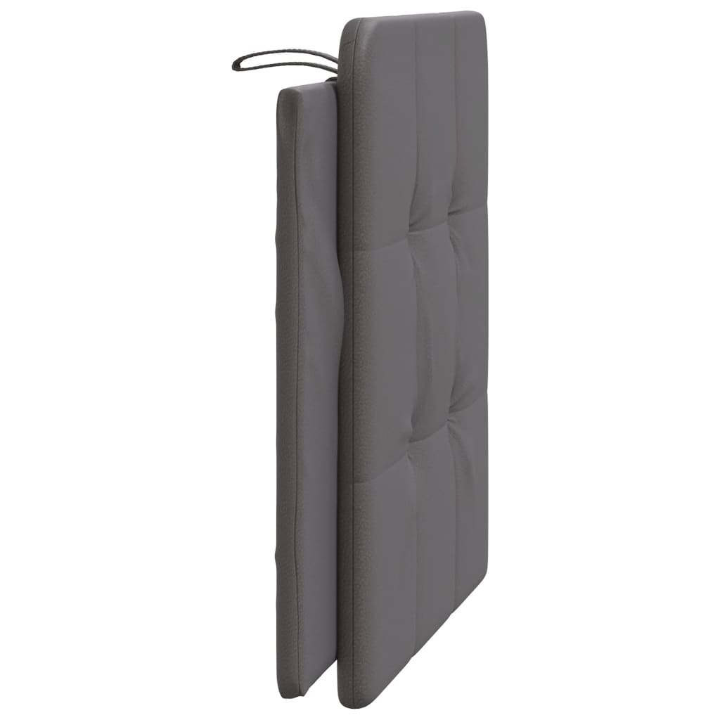vidaXL Poduszka na wezgłowie, Zadar, szara, 100 cm, sztuczna skóra