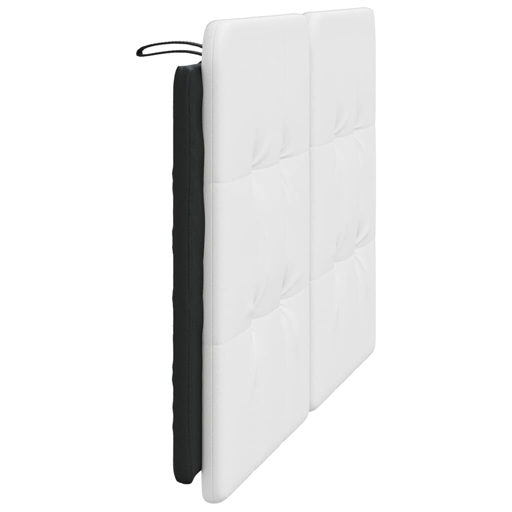 vidaXL Poduszka na wezgłowie, Zadar, biało-czarna, 140 cm, sztuczna skóra