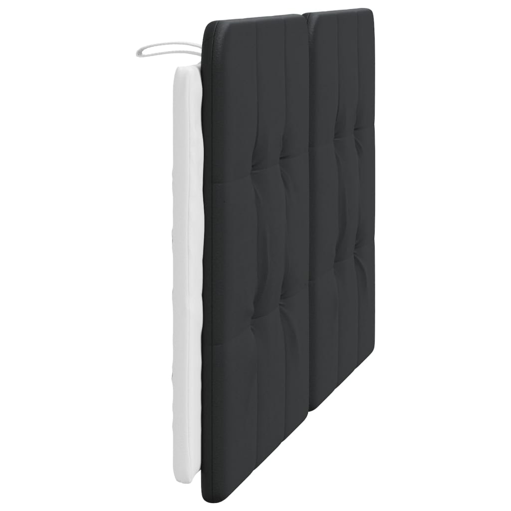 vidaXL Poduszka na wezgłowie, Zadar, czarno-biała, 140 cm, sztuczna skóra