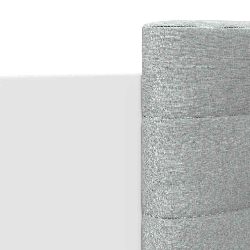 vidaXL Rama łóżka z wezgłowiem i LED, biała, 180x200 cm