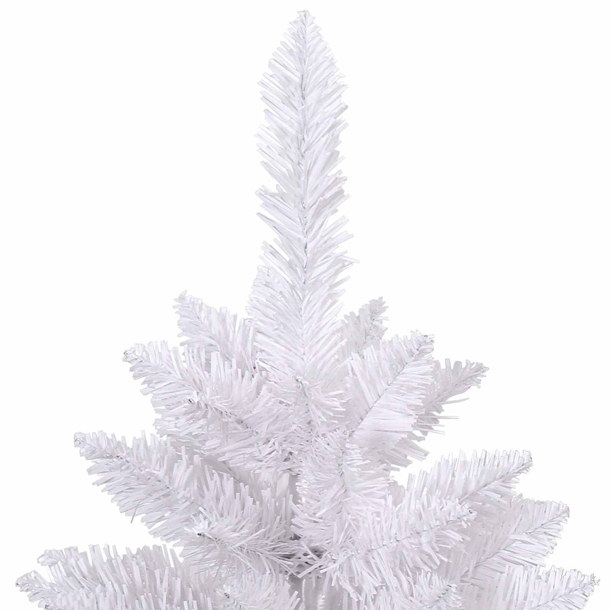 vidaXL Sztuczna choinka 300 LED PVC i stal Biały