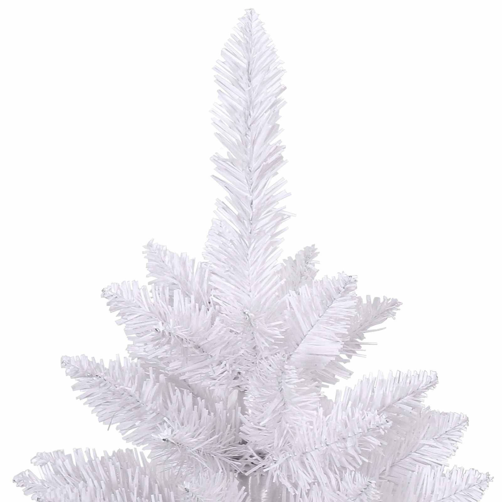 vidaXL Sztuczna choinka Biały 90 x 90 x 180 cm PVC i Metal