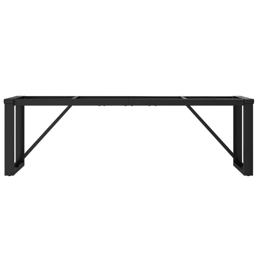 vidaXL Czworokątne nogi do stolika kawowego, 140x30x43 cm, stal
