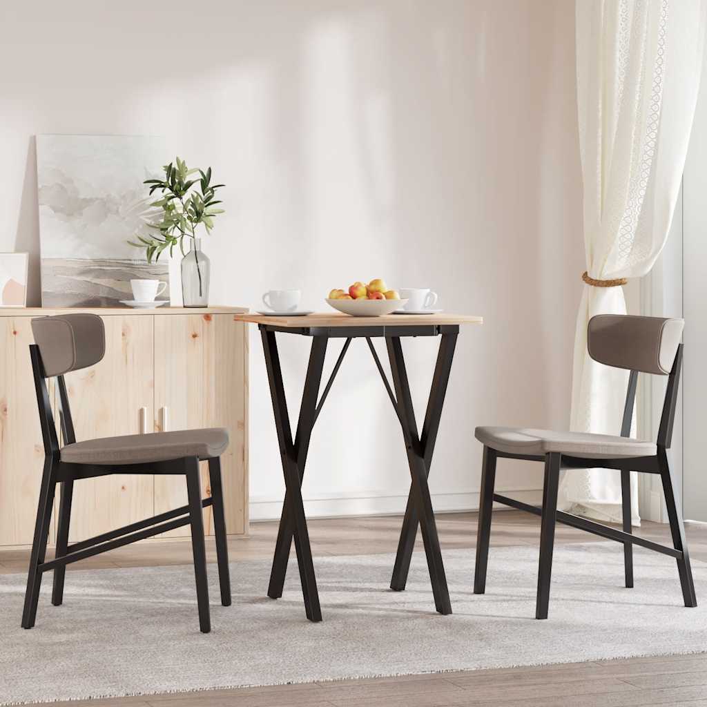 vidaXL Nogi do stołu, w kształcie litery X 40x40x73 cm, stal