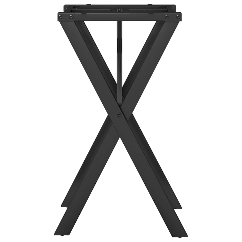 vidaXL Nogi do stołu, w kształcie litery X 40x40x73 cm, stal
