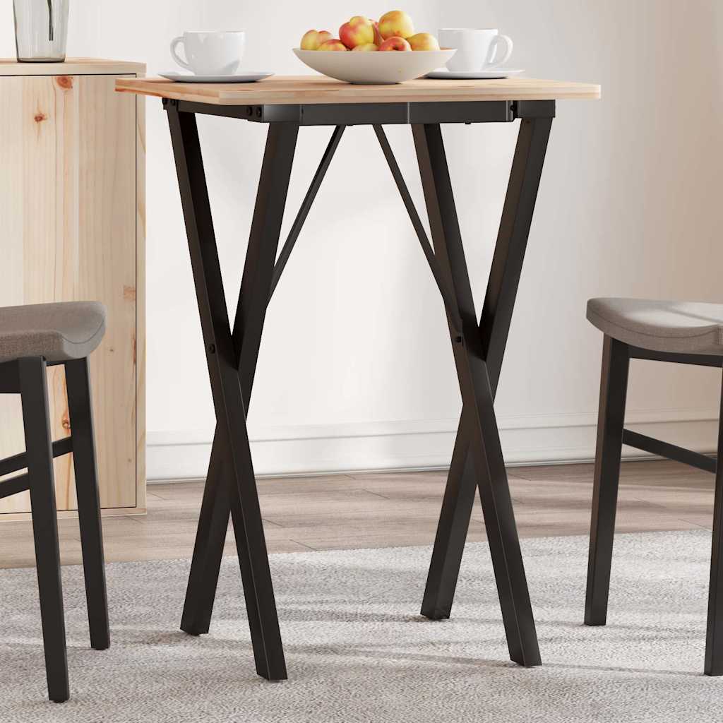vidaXL Nogi do stołu, w kształcie litery X 40x40x73 cm, stal