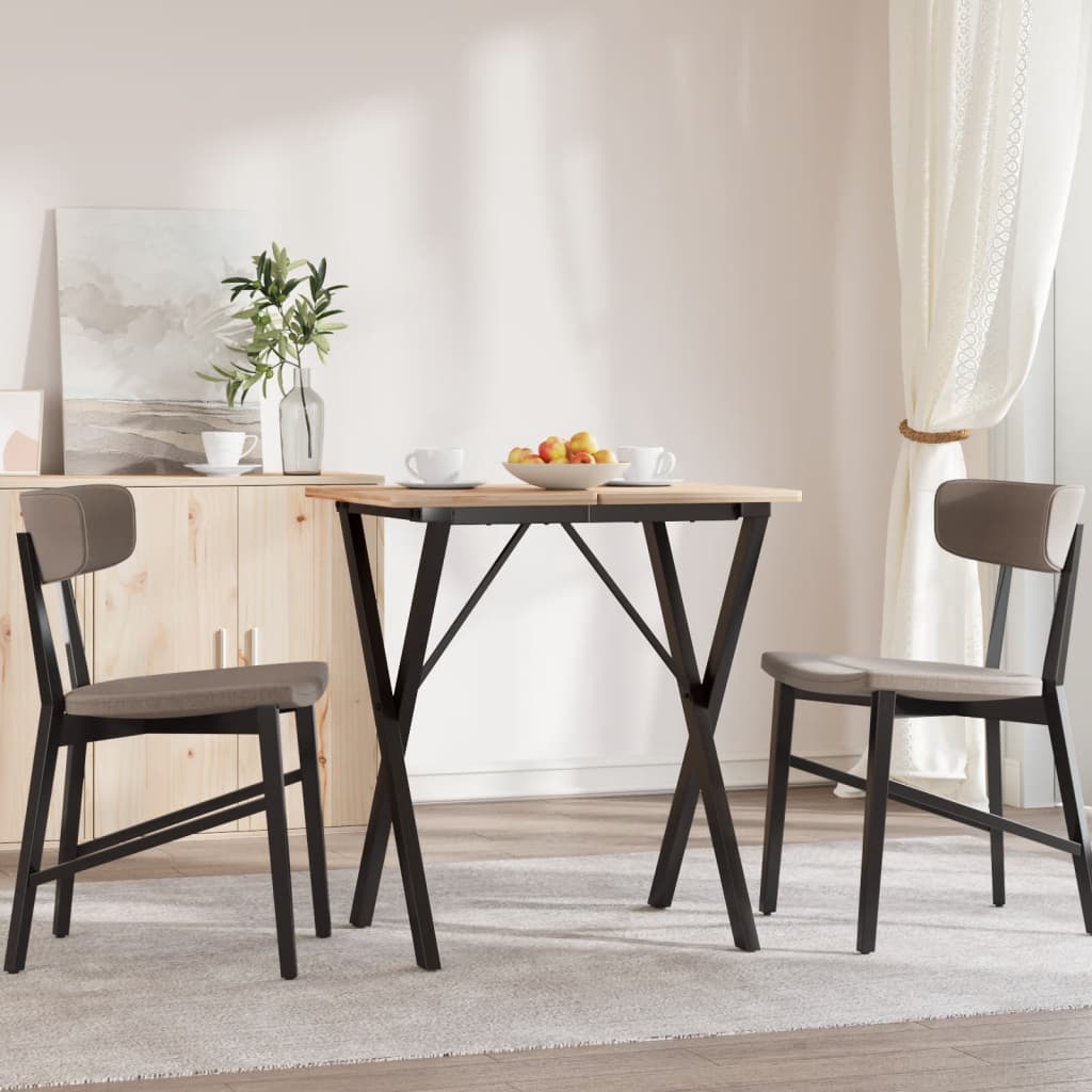 vidaXL Nogi do stołu, w kształcie litery X 50x40x73 cm, stal