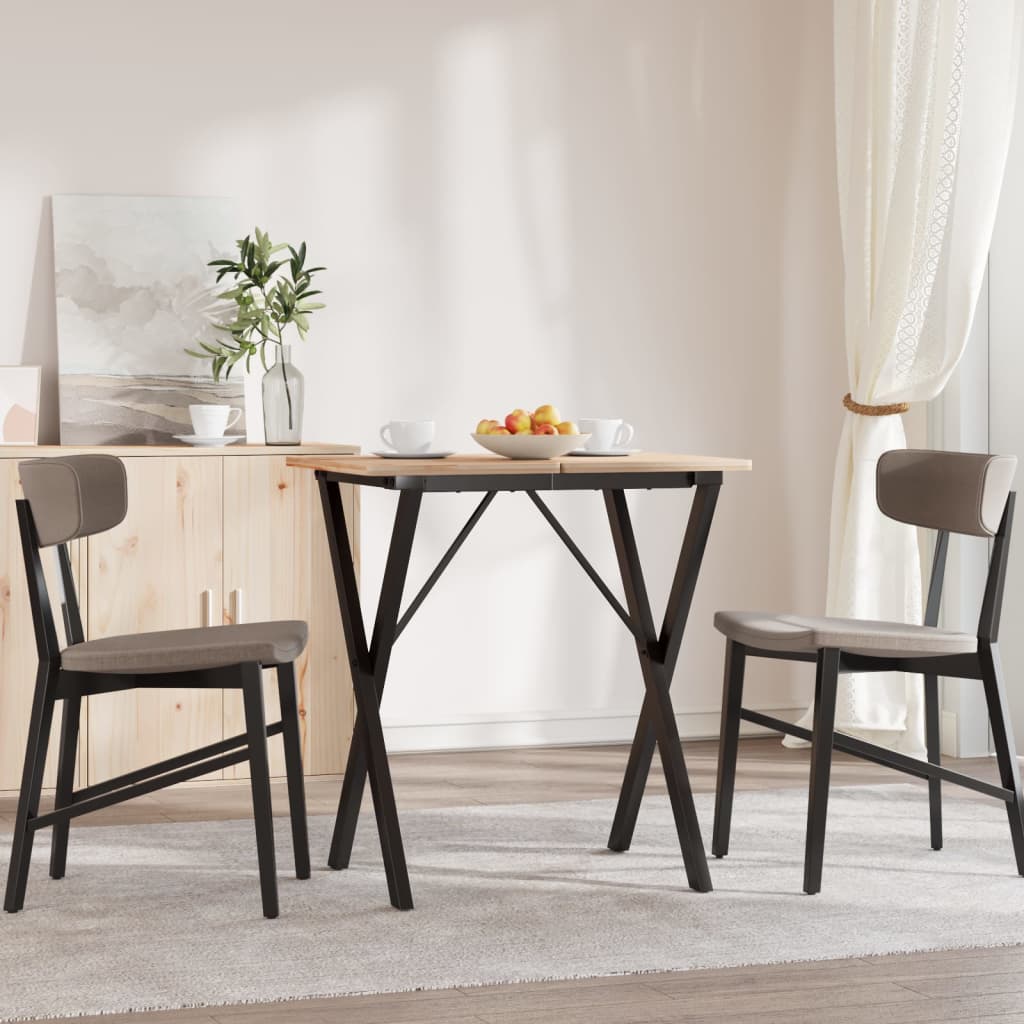 vidaXL Nogi do stołu w kształcie litery X, 60x50x73 cm, stal