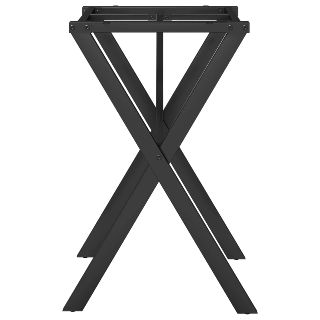vidaXL Nogi do stołu w kształcie litery X, 60x50x73 cm, stal