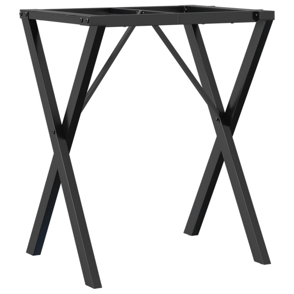 vidaXL Nogi do stołu, w kształcie litery X 60x40x73 cm, stal
