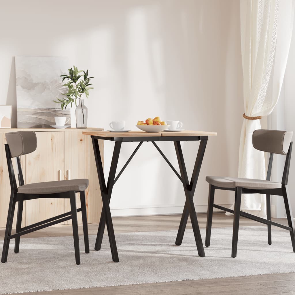 vidaXL Nogi do stołu, w kształcie litery X 60x40x73 cm, stal