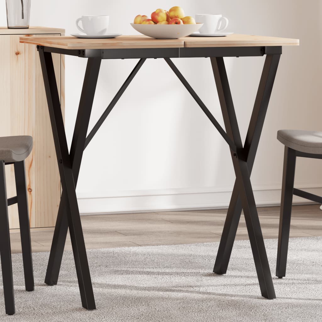 vidaXL Nogi do stołu, w kształcie litery X 60x40x73 cm, stal