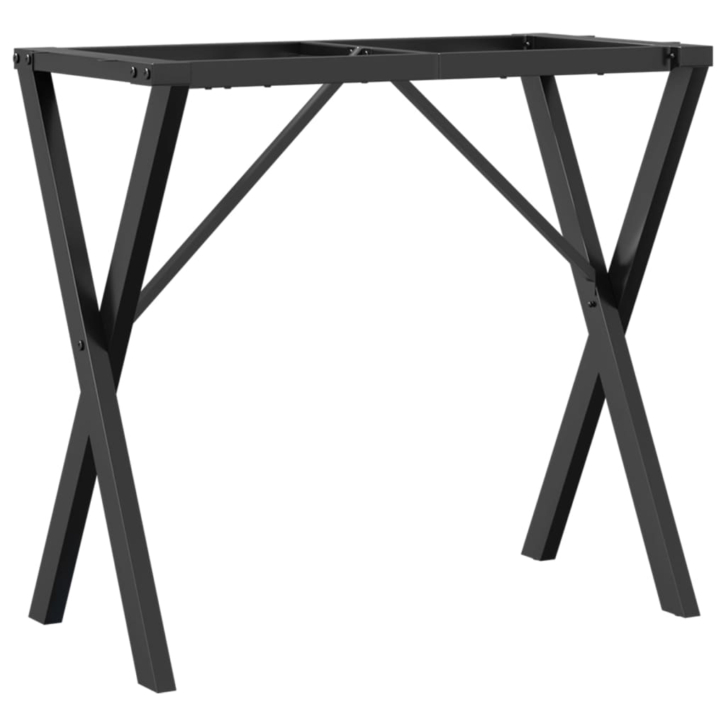 vidaXL Nogi do stołu, w kształcie litery X 80x40x73 cm, stal
