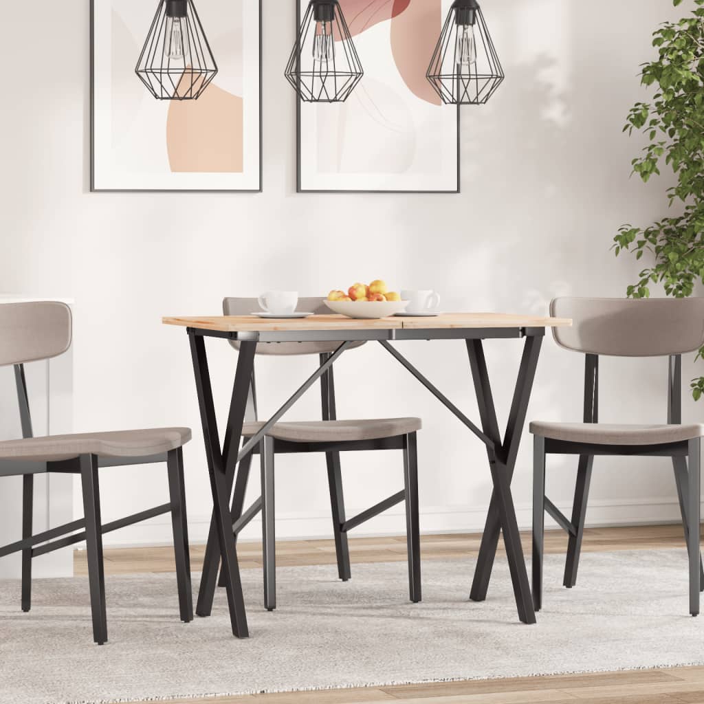 vidaXL Nogi do stołu, w kształcie litery X 80x40x73 cm, stal