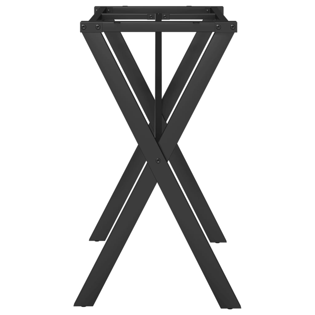 vidaXL Nogi do stołu, w kształcie litery X 80x40x73 cm, stal