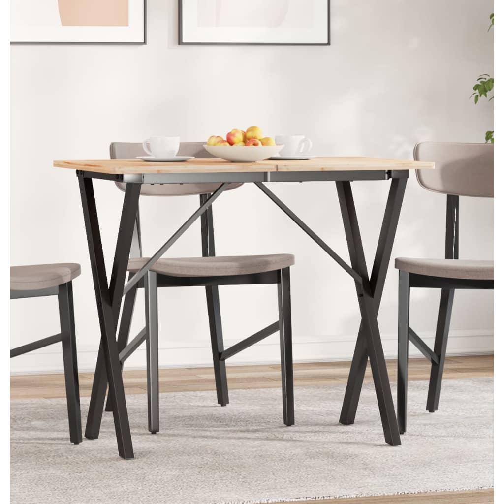 vidaXL Nogi do stołu, w kształcie litery X 80x40x73 cm, stal