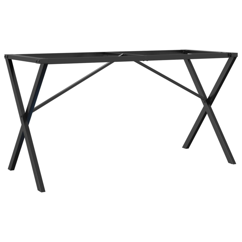 vidaXL Nogi do stołu, w kształcie litery X, 140x60x73 cm, stal