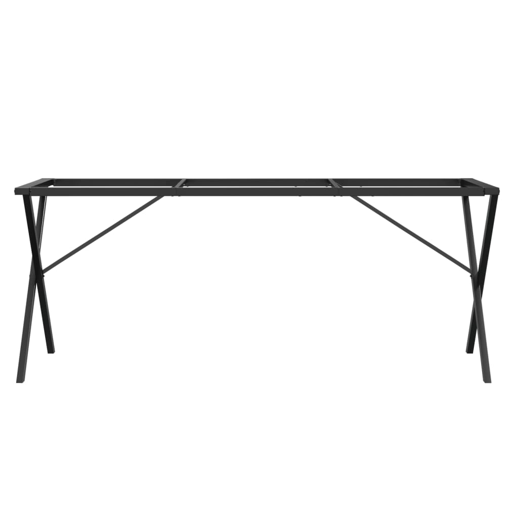 vidaXL Nogi do stołu, w kształcie litery X, 160x80x73 cm, stal