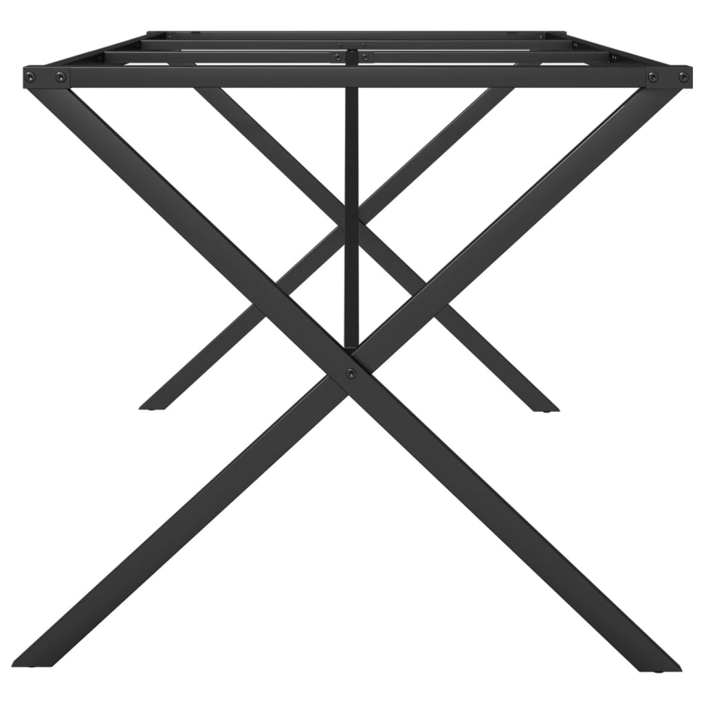 vidaXL Nogi do stołu, w kształcie litery X, 160x80x73 cm, stal