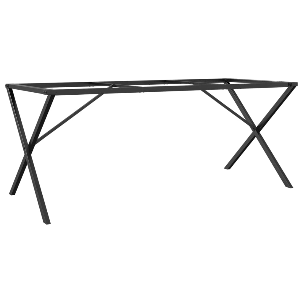 vidaXL Nogi do stołu, w kształcie litery X, 160x80x73 cm, stal