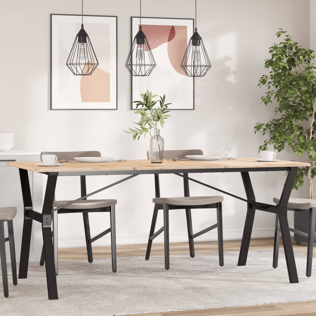 vidaXL Nogi do stołu w kształcie litery Y, 160x80x73 cm, stal
