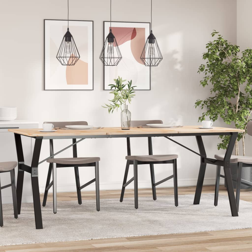 vidaXL Nogi do stołu w kształcie litery Y, 180x80x73 cm, stal