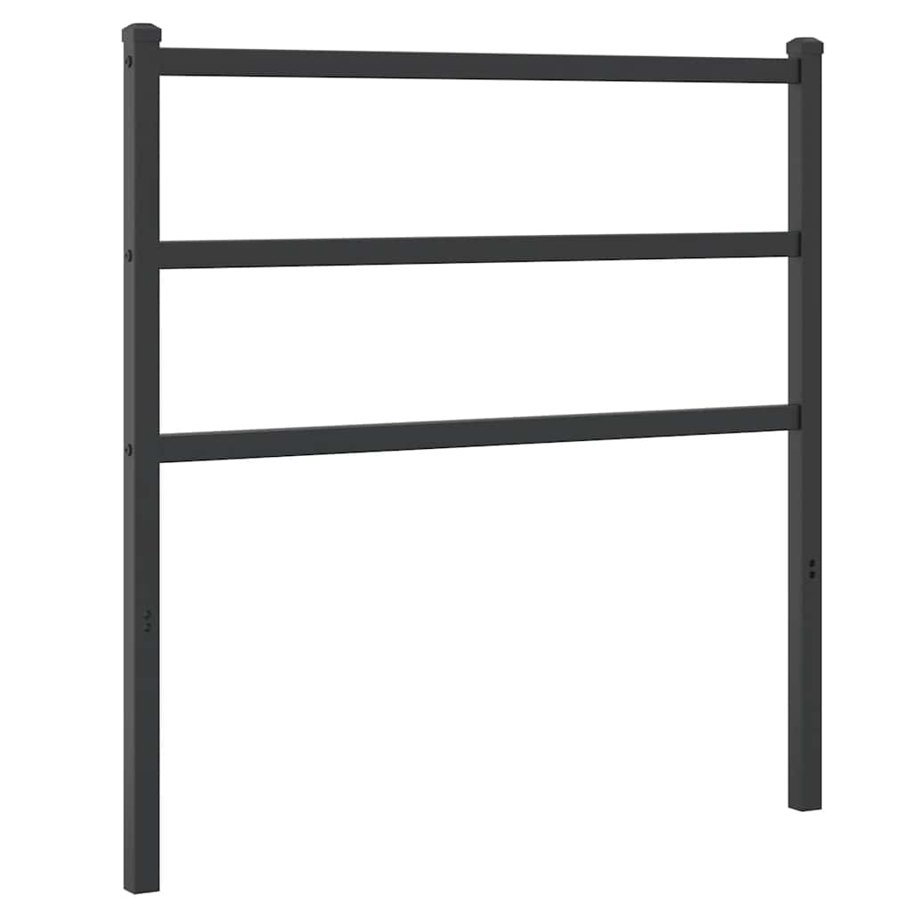 vidaXL Metalowe wymienne wezgłowie, czarne, 90 cm