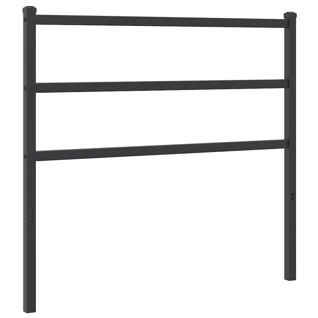 vidaXL Metalowe wymienne wezgłowie, czarne, 100 cm