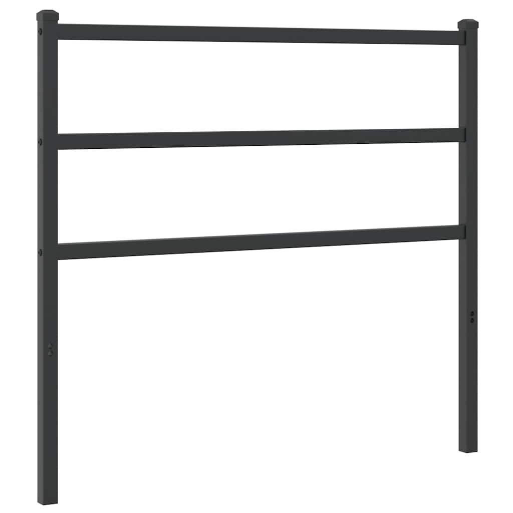 vidaXL Metalowe wymienne wezgłowie, czarne, 107 cm