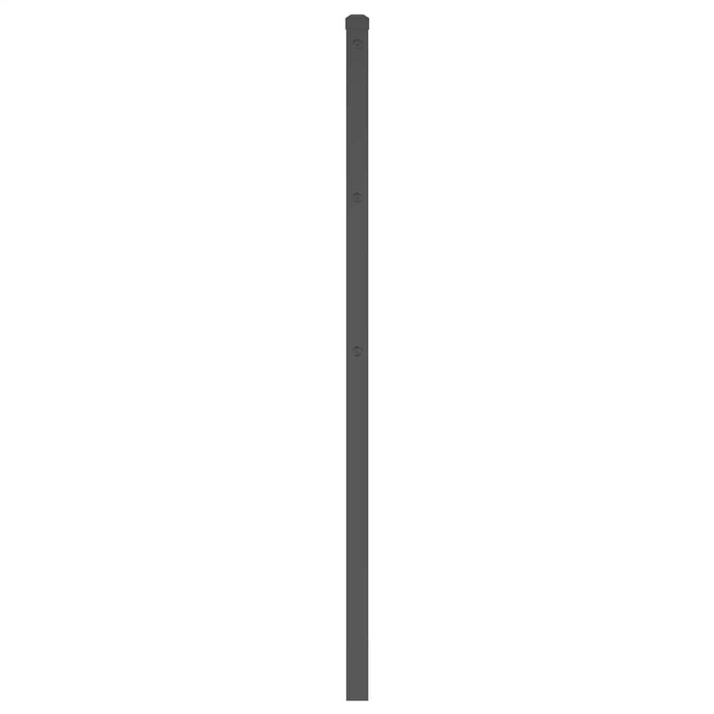 vidaXL Metalowe wymienne wezgłowie, czarne, 193 cm