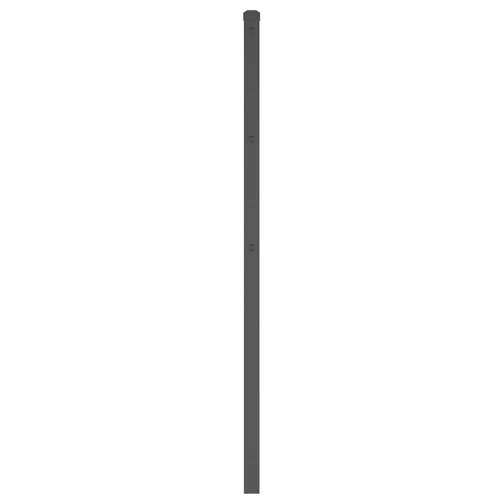 vidaXL Metalowe wymienne wezgłowie, czarne, 200 cm