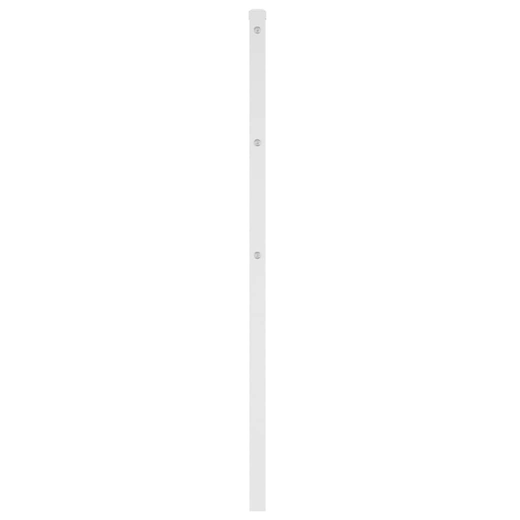 vidaXL Metalowe wymienne wezgłowie, białe, 75 cm