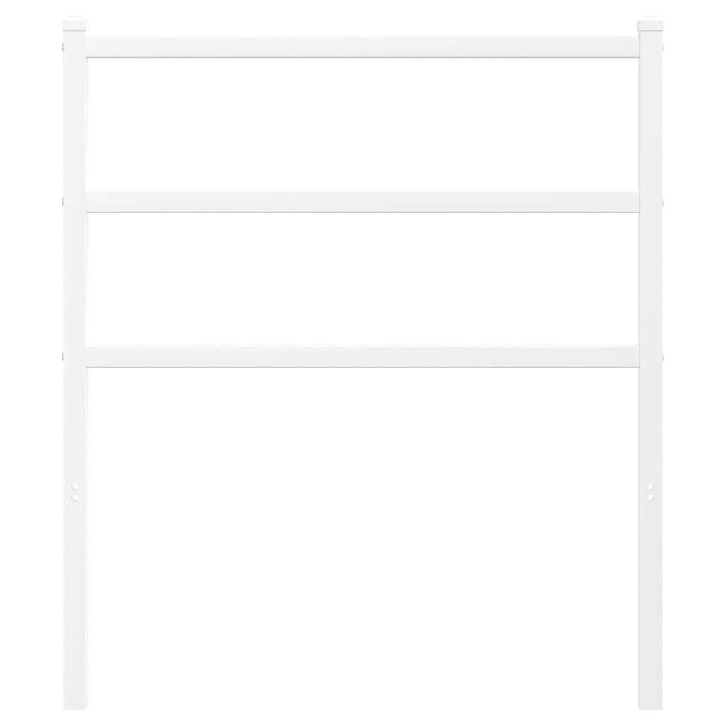 vidaXL Metalowe wymienne wezgłowie, białe, 80 cm