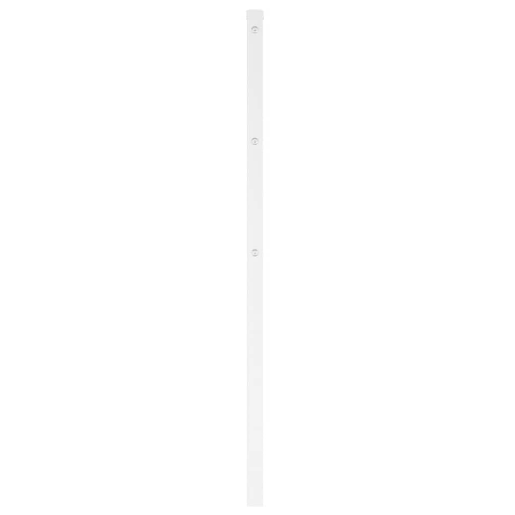 vidaXL Metalowe wymienne wezgłowie, białe, 100 cm