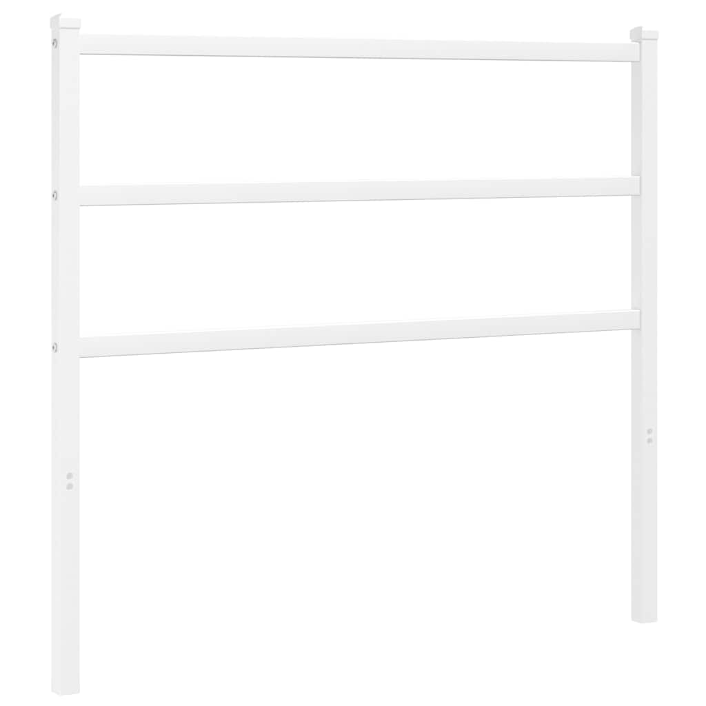 vidaXL Metalowe wymienne wezgłowie, białe, 107 cm