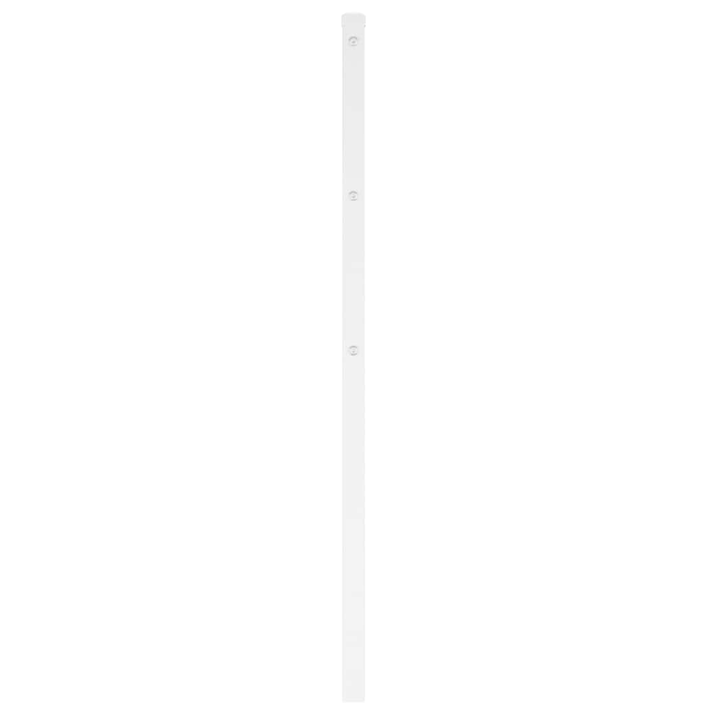 vidaXL Metalowe wymienne wezgłowie, białe, 107 cm