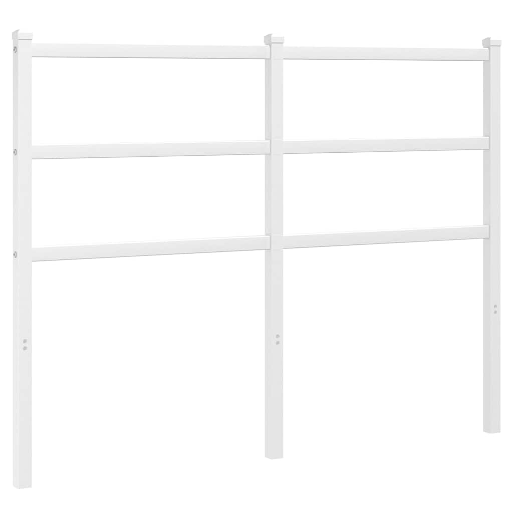 vidaXL Metalowe wymienne wezgłowie, białe, 120 cm